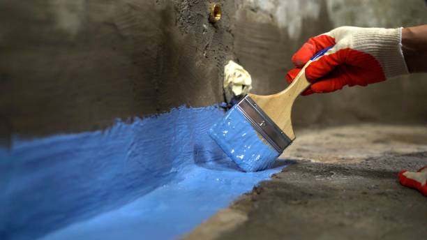 Commercial Waterproofing project at a Woodlawn, VA business property by SJ Waterproofing Pros